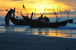 Ilot de Con Vanh, Thai Binh-Vietnam