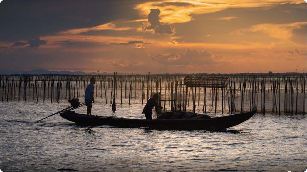 La vie des pêcheurs sur le lagon de Tam Giang