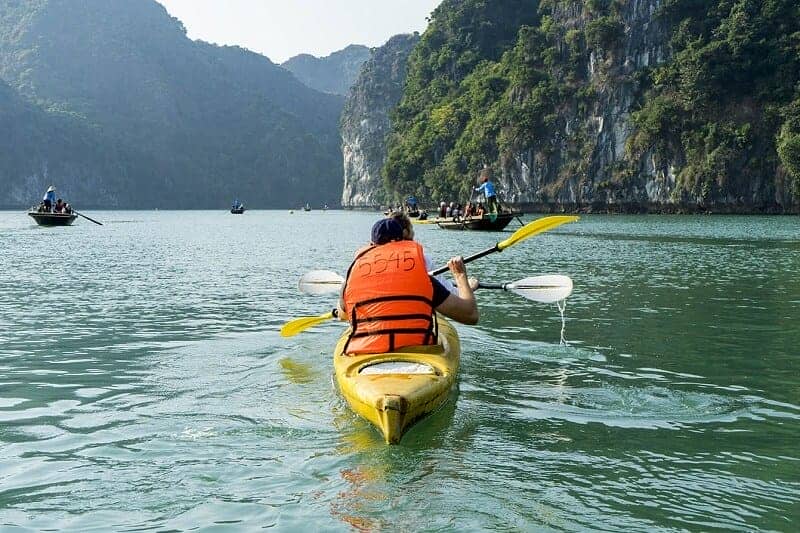 Croisière baie Lan Ha 2 jours 1 nuit itinéraire bateau kayak