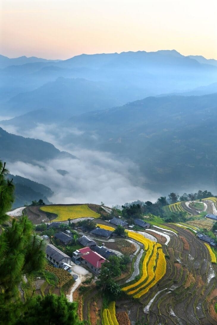 Randonnée Hoang Su Phi 3 jours ban phung rizières terrasse 